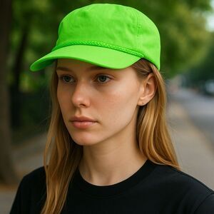 NEW Neon Green Snapback Baseball Cap Hat Cobra Brand